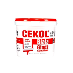 Gotowa gładź szpachlowa Cekol A-45 8 kg biała