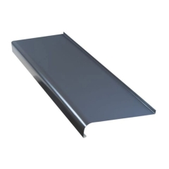 Parapet zewnętrzny stalowy Fola 25 x 120 cm grafitowy