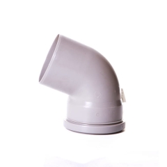 Kolano kanalizacyjne Pipelife 67° 110 mm szare