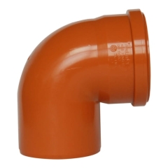Kolano kanalizacyjne Pipelife 87° 160 mm pomarańczowe