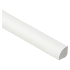 Ćwierćwałek PCV Cezar 13 mm biały 2,5 m