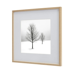 Ramka na zdjęcia GoodHome Banggi 30 x 30 cm aluminium efekt drewna
