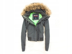 *M Hollister Womens Jacket Fur Hood size XS