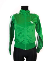 Adidas Adicolor Womens Sweatshirt Zip Green S