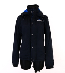 Hollister Womens Jacket Windcheater Hood Black S