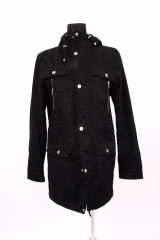 *W Jack Jones Mens Jacket Parka Hood Black size XL