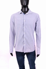 Scotch Soda Mens Shirt Tailored Striped Blue L