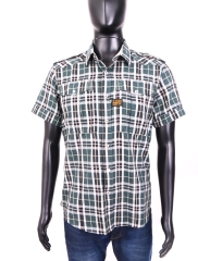 G-Star Raw Mens Shirt Short Sleeve Checked L