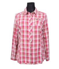 Jack Wolfskin Womens Shirt Tailored Chkeded Pink XL
