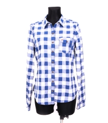 *Hollister Womens Shirt Tailored Checks Blue L
