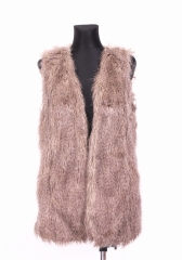 *New Look Womens Vest Faux Fur Grey size XL