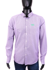 *Superdry Mens Shirt Tailored Checks Purple L