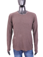 *Reiss Mens Longsleeve Crew Neck Cotton Brown XL