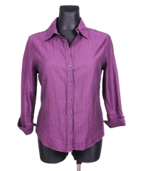 *Jaeger Mens Shirt Tailored Purple Pattern XL
