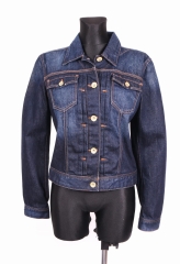 Tommy Hilfiger Womens Jean Jacket Jeans Dark Blue L