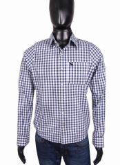 *Abercrombie Fitch Mens Shirt Checks Tailored Blue S