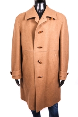 Endmann Mens Wool Coat Long Brown size L