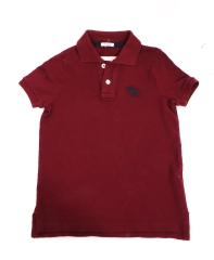*Abercrombie Fitch Kid Polo Shirt Burgundy size S (zła kategoria)