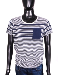 Jack Jones Mens T-shirt Cottonm Stripes Tee size L