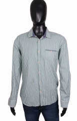 Ted Baker mens Shirt Tailored Stripes Green size L