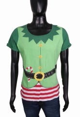 *Peacocks Womens T-shirt Elf Cotton Green XXL