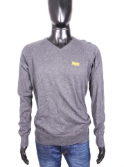 *Superdry Mens Sweater V-Neck Cotton Grey M