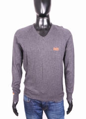 *Superdry Mens Sweater V-Neck Grey size M