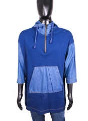 *Zara Trafaluc Mens Sweatshirt Hood Blue size S