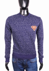Superman Mens Sweatshirt Cotton Dark Blue XS