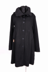 Supremeberg Womens Coat Vintage Wool Black M