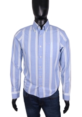*Hollister Mens Shirt Tailored Stripes Blue size S