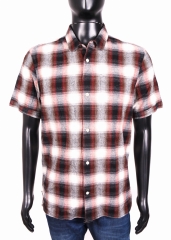 Allsaints Mens Shirt Short Sleeve Checks size M