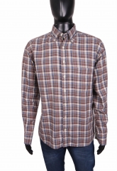 Gant Mens Shirt Tailored Checks Brown size XL