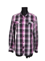 Ted Baker Womens Shirt Tailored Checks Pink M
