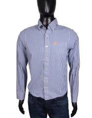 Hollister Mens Shirt Tailored Stripes Blue size S