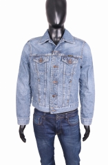 Wrangler Mens Jean Jacket Vintage Jeans Blue S