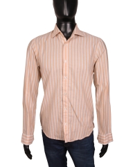 *Hugo Boss Mens Shirt Tailored Stripes Orange size M