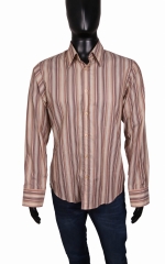 *Hugo Boss Mens Shirt Tailored Cotton Stripes M