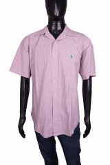 *Ralph Lauren Mens Shirt Short Sleeve Checks Pink L