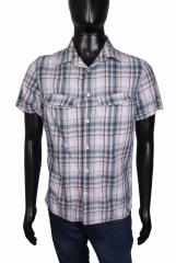 *Levis Mens Shirt Short Sleeve Cotton Checks size M