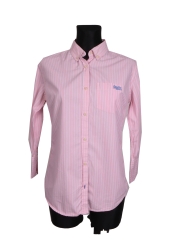 *Superdry Mens Shirt Tailored Cotton Stripes Pink 38