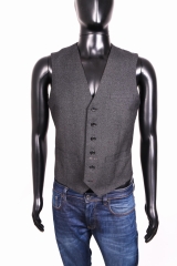 *Burton Menswear Mens Vest Slim Fit Grey size S