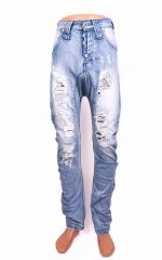 Humor Mens Jean Pants Vintage Jeans Ripped size 26