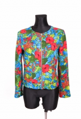 Zara Basic Womens Jacket Thin Floral Pattern size 38