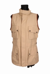 Ralph Lauren Womens Vest Vintage Zipper Ecru s 42