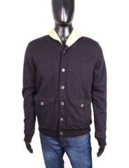 *TopMan Mens Jacket Neck Buttons Black size M