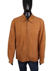 *Brooks Brothers Mens Leather Jacket Brown size XL