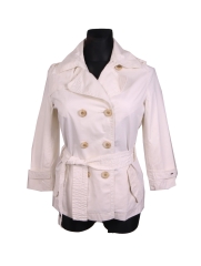 *Tommy Hilfiger Womens Coat Epaulets Ecru size 40