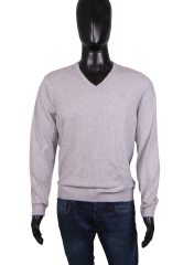 Ted Baker Mens Sweater V-Neck Cotton Grey size M