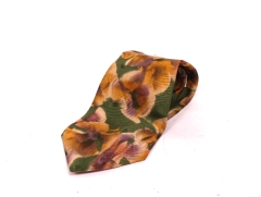 Hugo Boss Mens Silk Tie Casual Floral Pattern